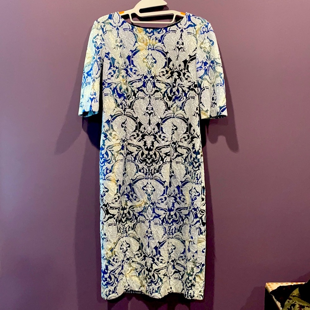Betsy Johnson Jacquard Fitted Dress